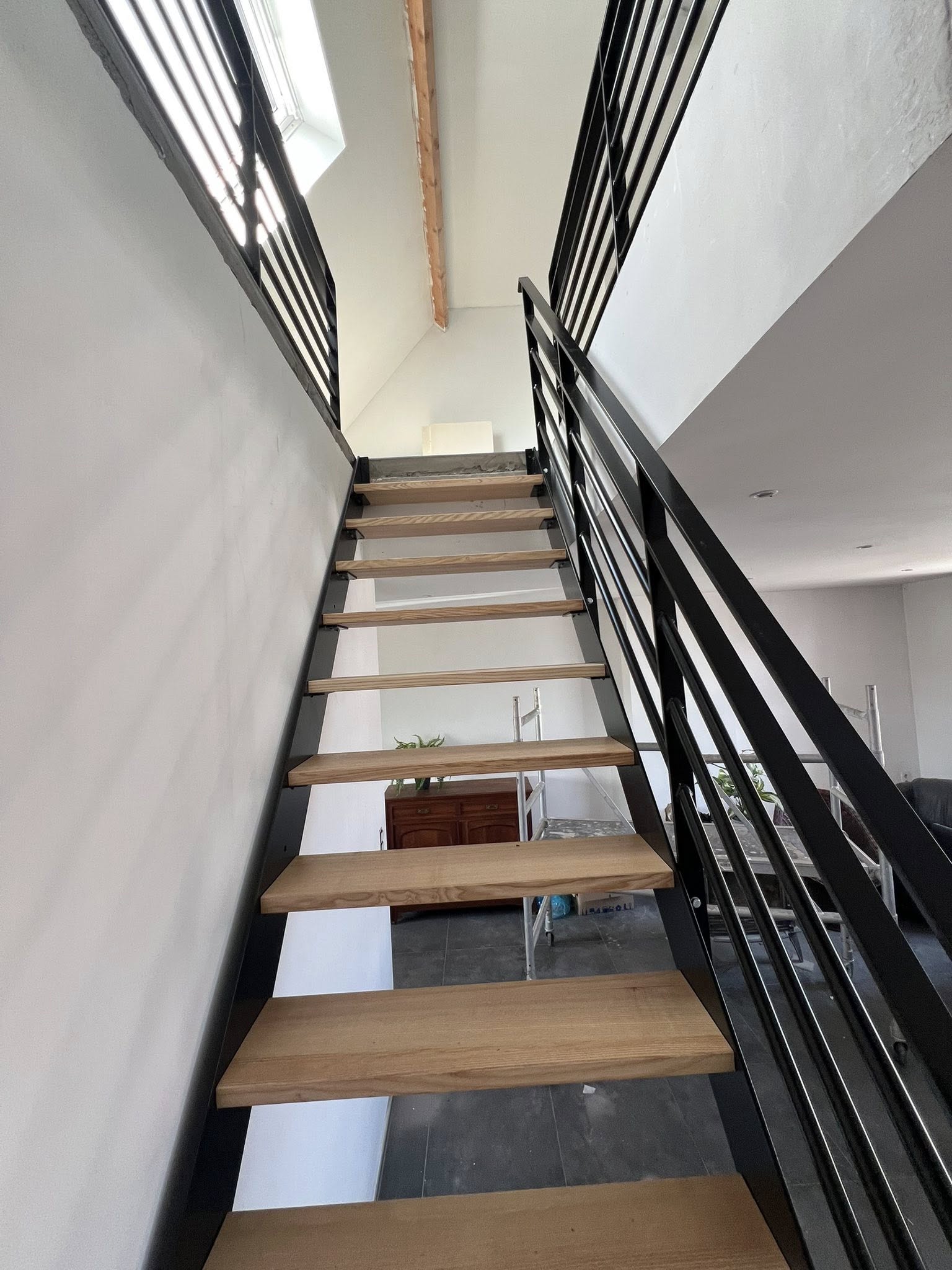 Escalier quart tournant