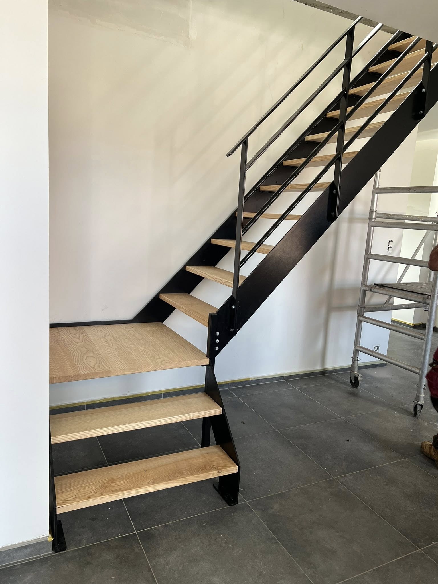 Escalier quart tournant